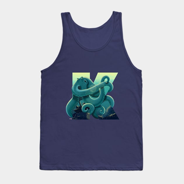 Kraken Tank Top by vero.e.a